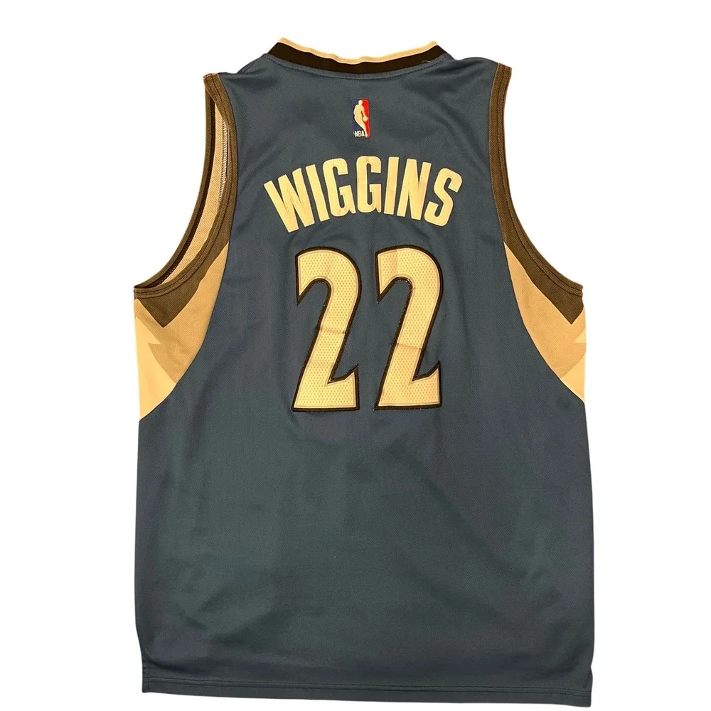 Adidas Minnesota Timberwolves Andrew‎ Wiggins Jersey Men L Blue #22 Swingman
